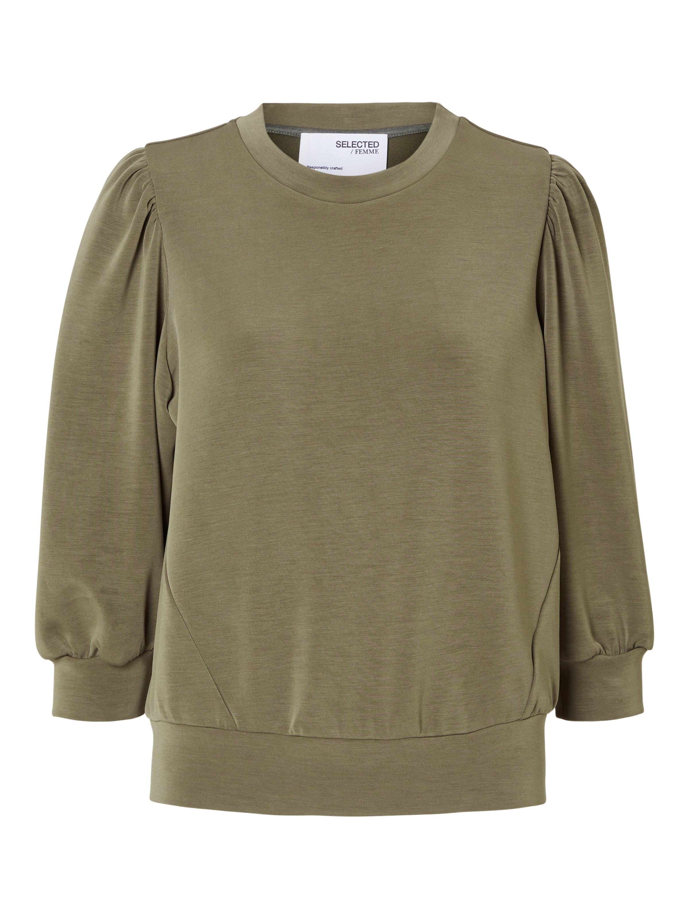 SELECTED Sweatshirt in Grün: Vorderseite