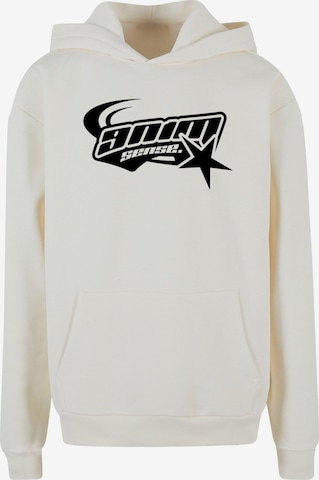 9N1M SENSE Sweatshirt 'Star' i vit: framsida