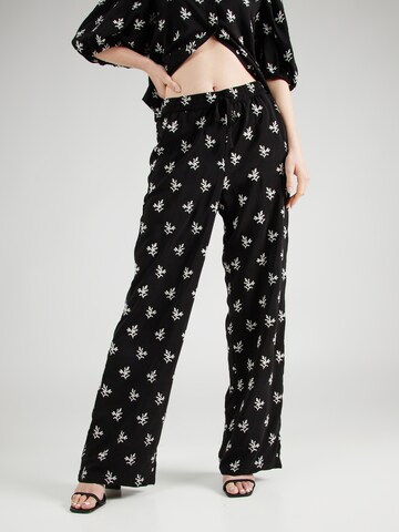 SISTERS POINT Wide leg Pants 'ELLA' in Black: front