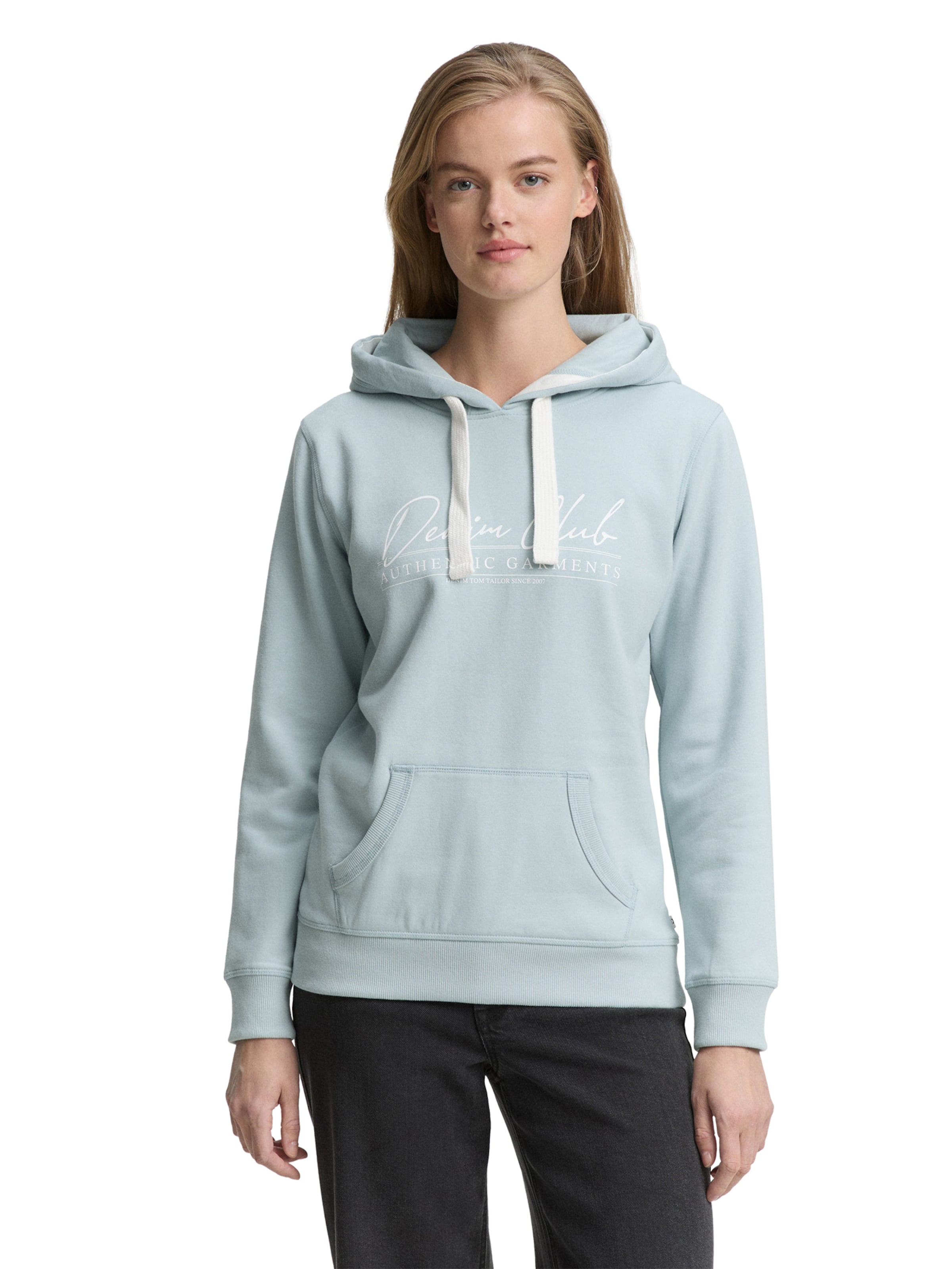 TOM TAILOR DENIM Свитшот в Синий: спереди