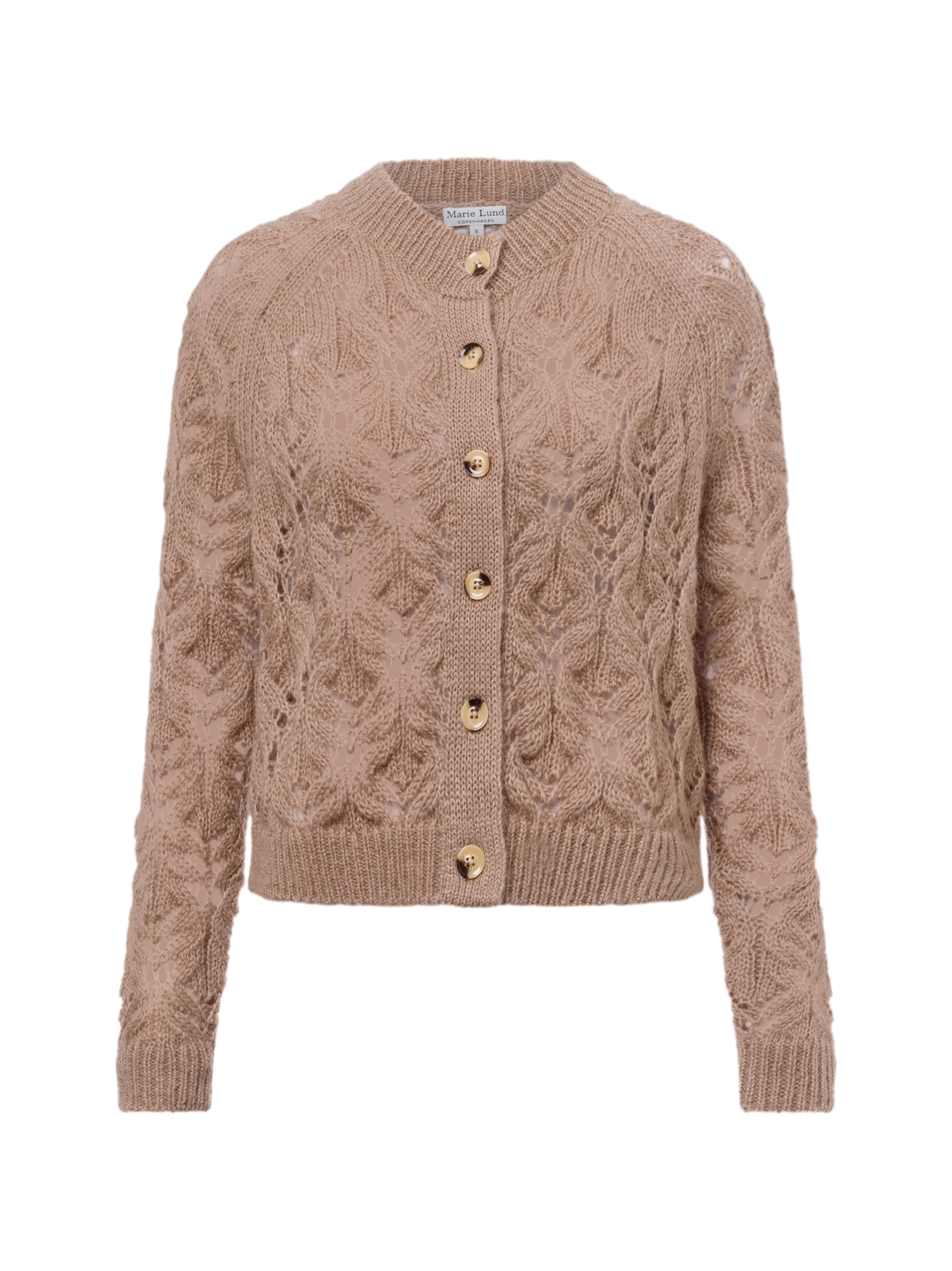 Marie Lund Strickjacke ' ' in Beige: Vorderseite