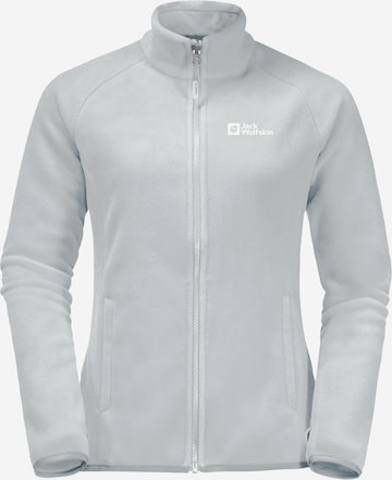 Veste en polaire fonctionnelle 'MOONRISE' JACK WOLFSKIN en gris : devant