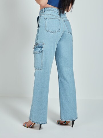 Katy Perry exclusive for ABOUT YOU Wide leg Jeans 'Ines' in Blue