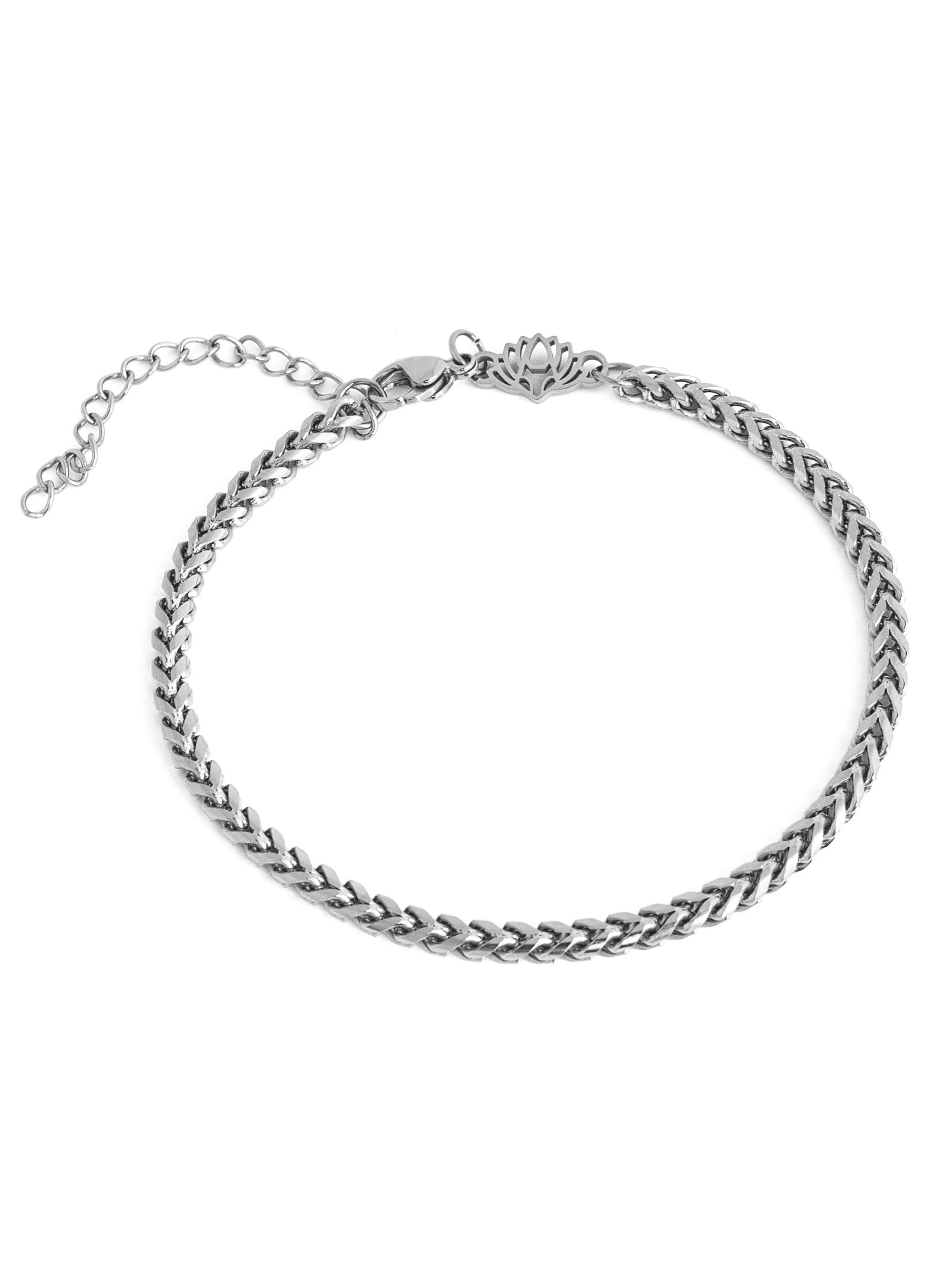 Akitsune Bracelet 'Franco' in Silver: front