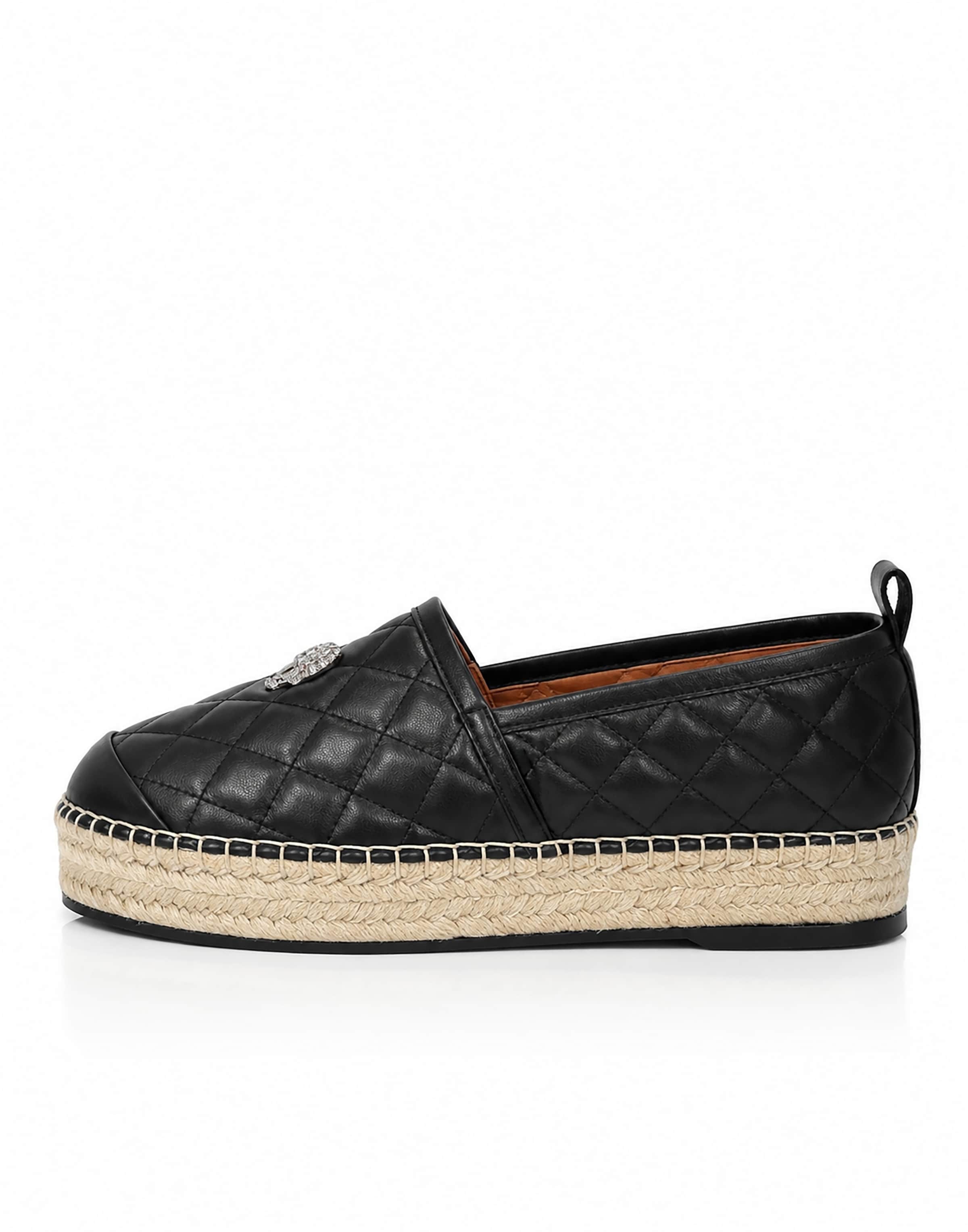 Philipp Plein - Alpargatas ' Skull ' en negro: frente
