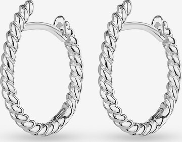 FAVS Earrings in Silver: front