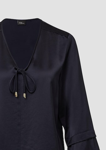 s.Oliver BLACK LABEL Blouse in Blue