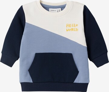 Sweat NAME IT en bleu : devant