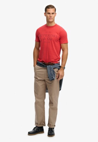 T-Shirt Superdry & Co en rouge