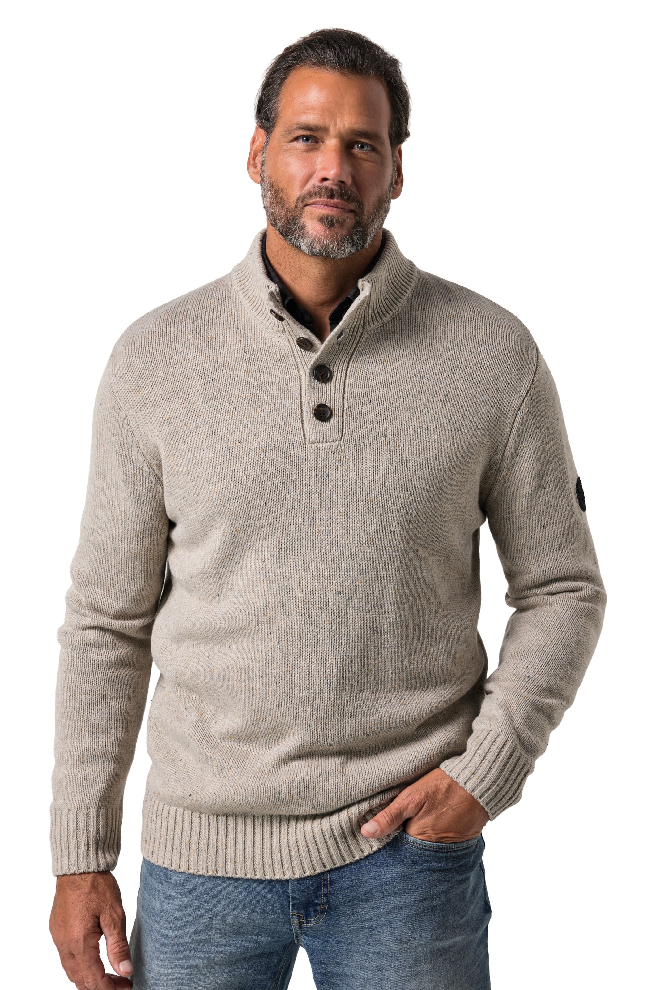 JP1880 Sweater in Beige: front
