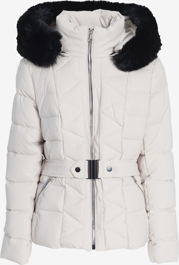 Influencer Winterjacke in beige / schwarz, Produktansicht