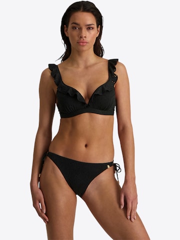 Triangle Hauts de bikini 'Black Embroidery' Beachlife en noir : devant