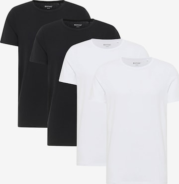 MUSTANG Tričko – černá: přední strana