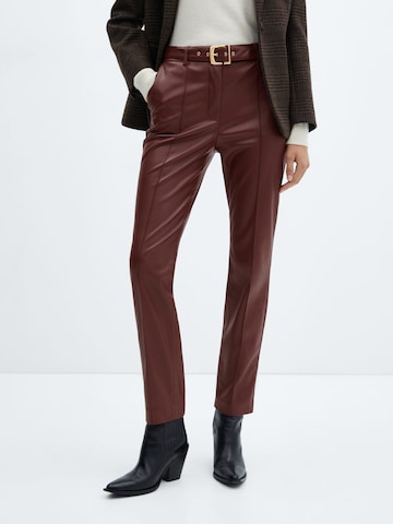 Regular Pantalon 'Anita' MANGO en rouge : devant