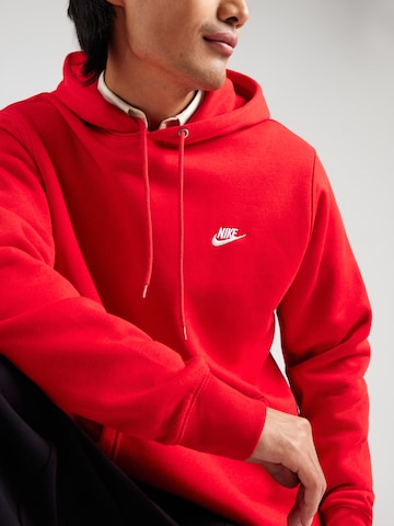 Nike Sportswear Mikina 'Club' - Červená