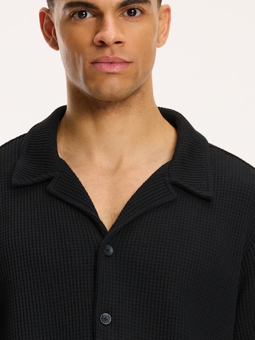 Shiwi Comfort fit Button Up Shirt in Black