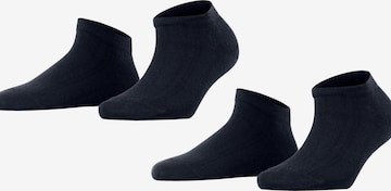FALKE Füßlinge 'Happy 2-Pack' in Blau: Vorderseite