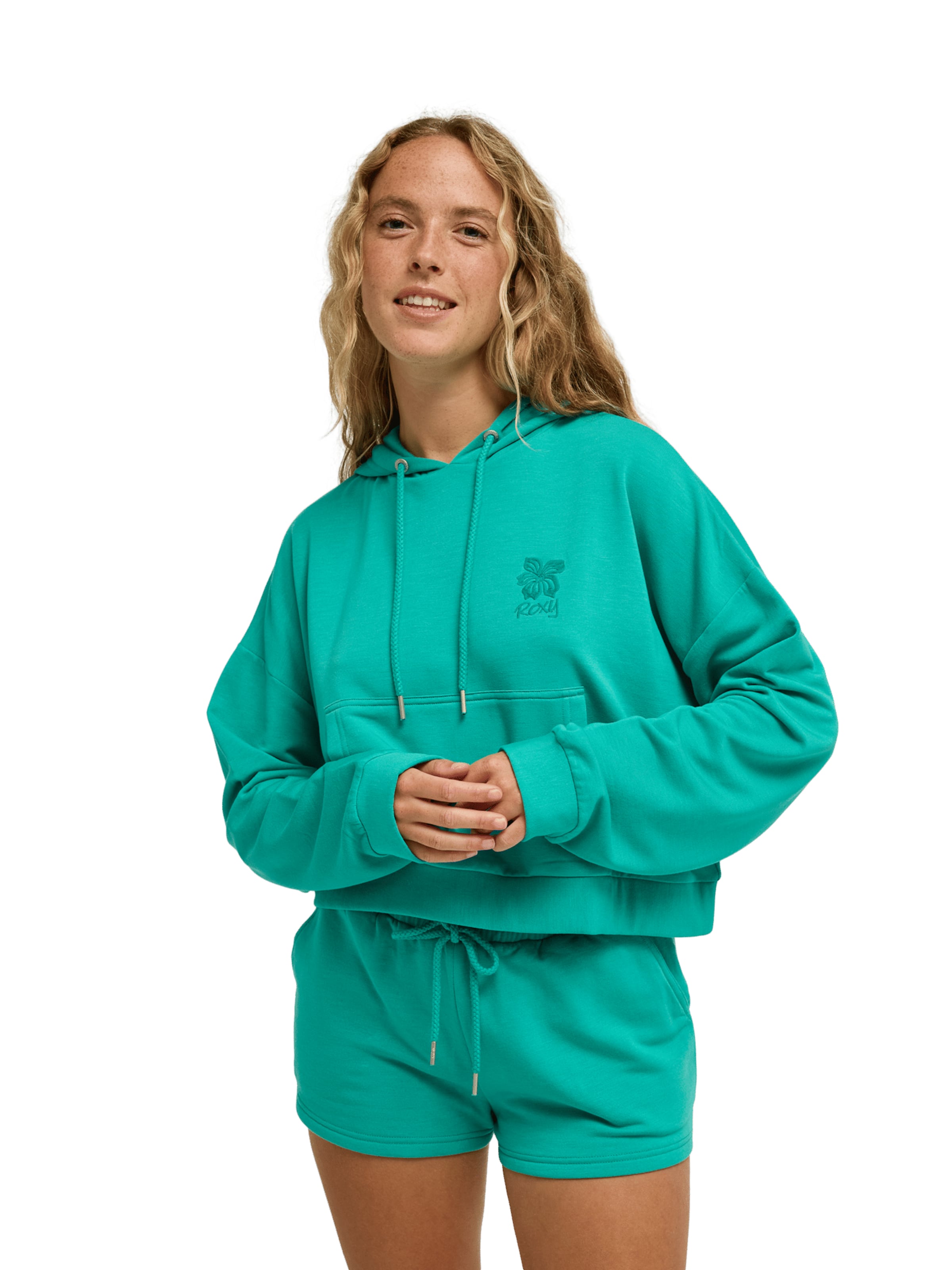ROXY Sweatshirt 'Surfing By Daylight' in Green: front