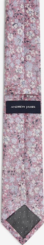 Cravate Andrew James en rose