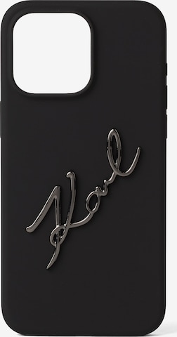 Karl Lagerfeld - Funda para smartphone en negro: frente