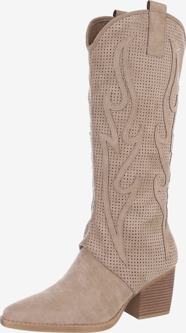 Ital-Design Sommerstiefel in Braun: Vorderseite