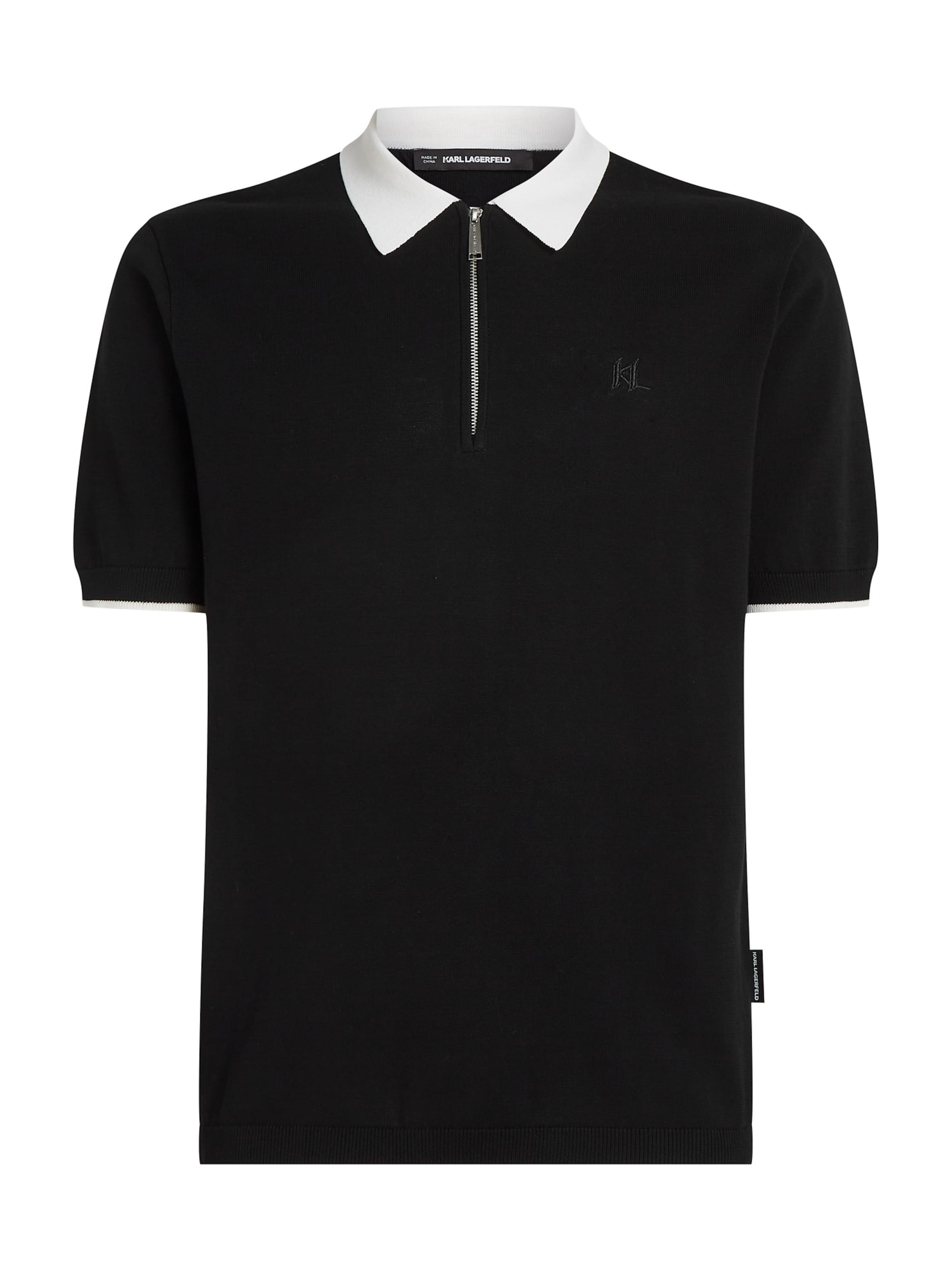 Karl Lagerfeld Majica | črna barva: sprednja stran