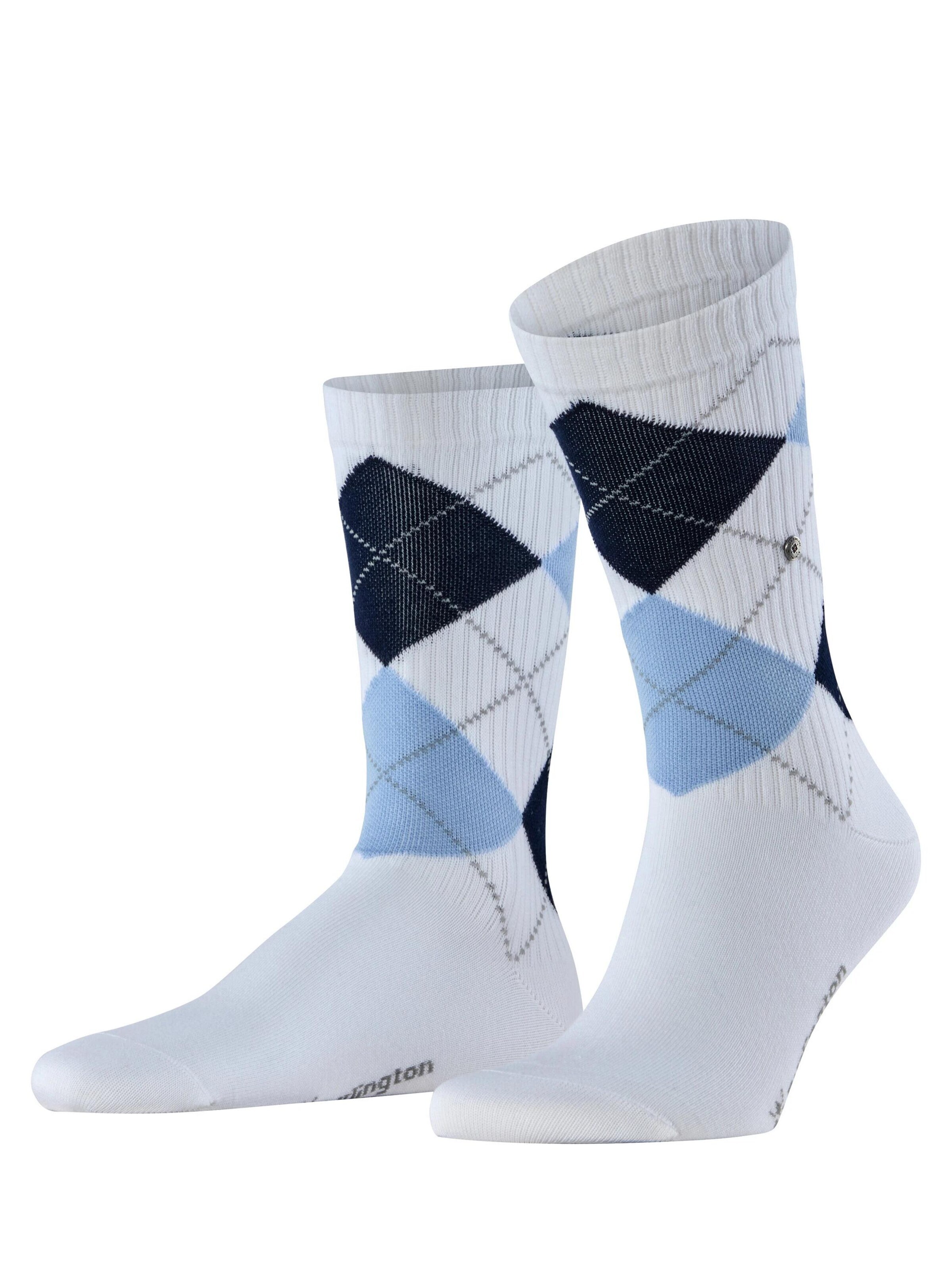 BURLINGTON Socks 'Rib Court' in White: front