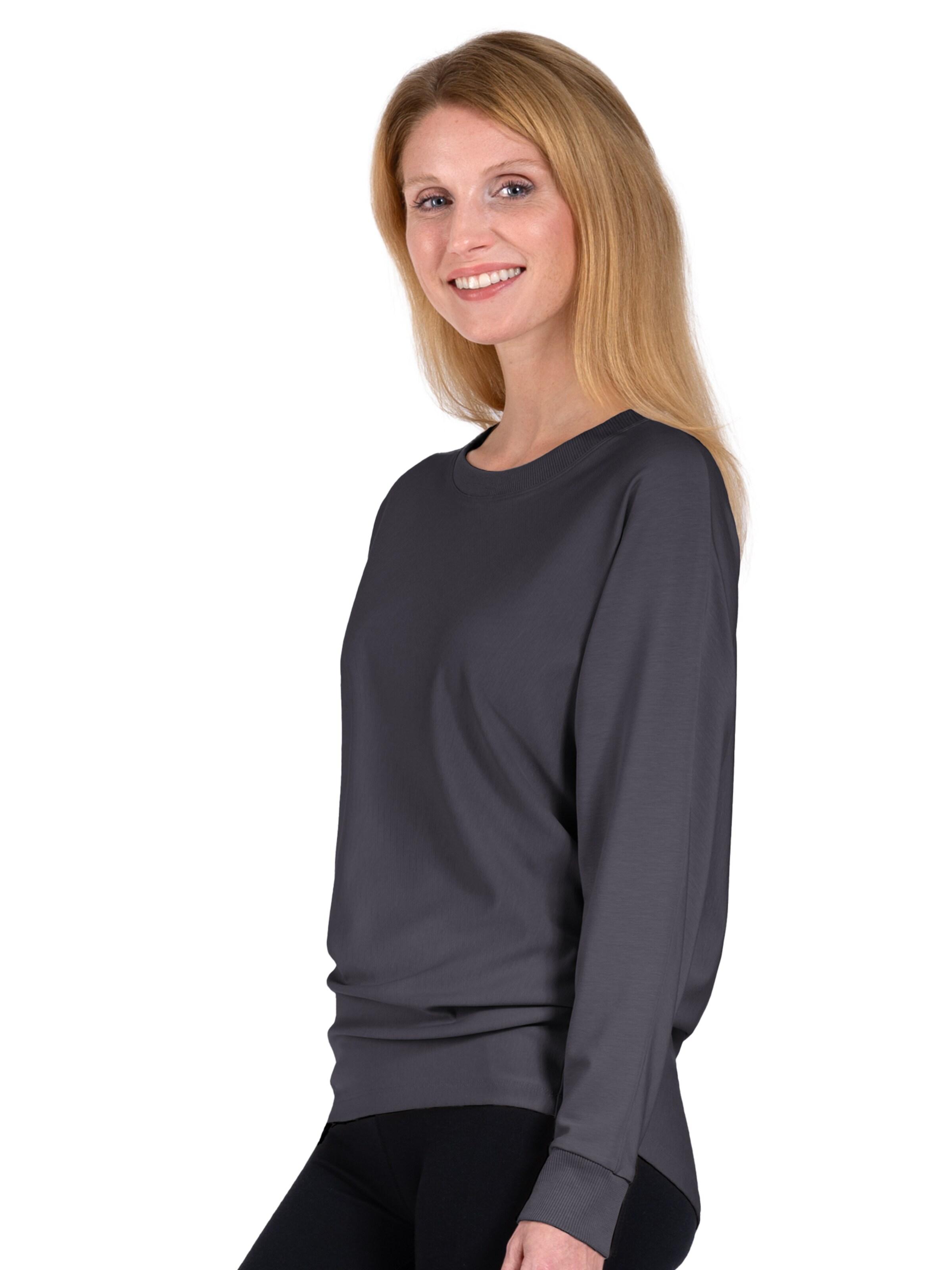 Magadi Sportpullover 'Anna'‌‌‌‌‌‌‌‌‌ in Grau: Vorderseite