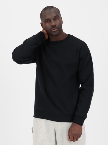 Sweat-shirt 'Luc' Alife and Kickin en noir : devant