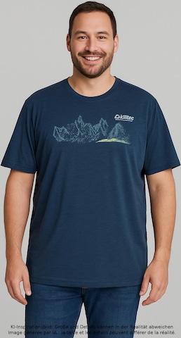 KILLTEC T-Shirt XXXL in Blau: Vorderseite