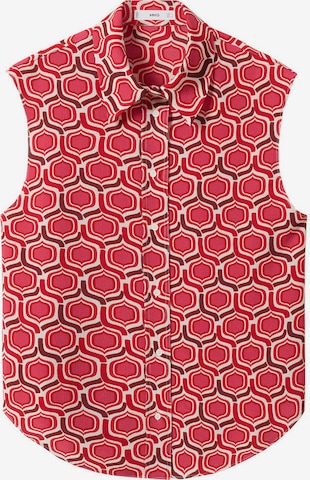 MANGO Bluse 'SOTO' in Rot: predná strana