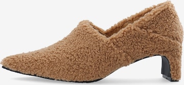 Bianco - Zapatos con plataforma en marrón: frente