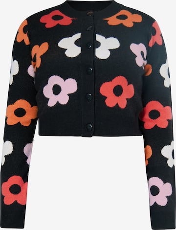 MYMO Плетена жилетка в черно: отпред