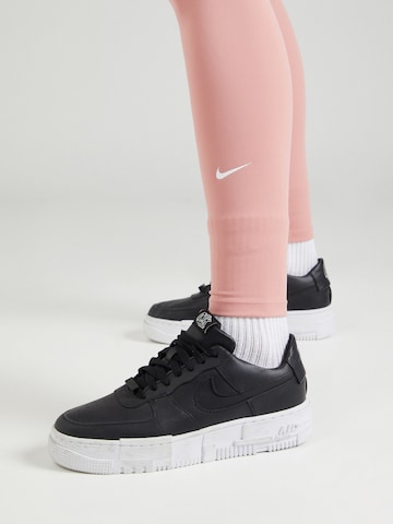 NIKE Skinny Sports trousers 'One' in Red