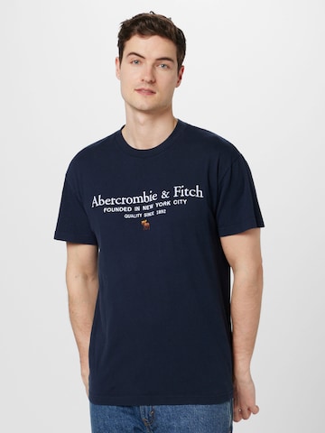 Abercrombie & Fitch Tričko – modrá: přední strana