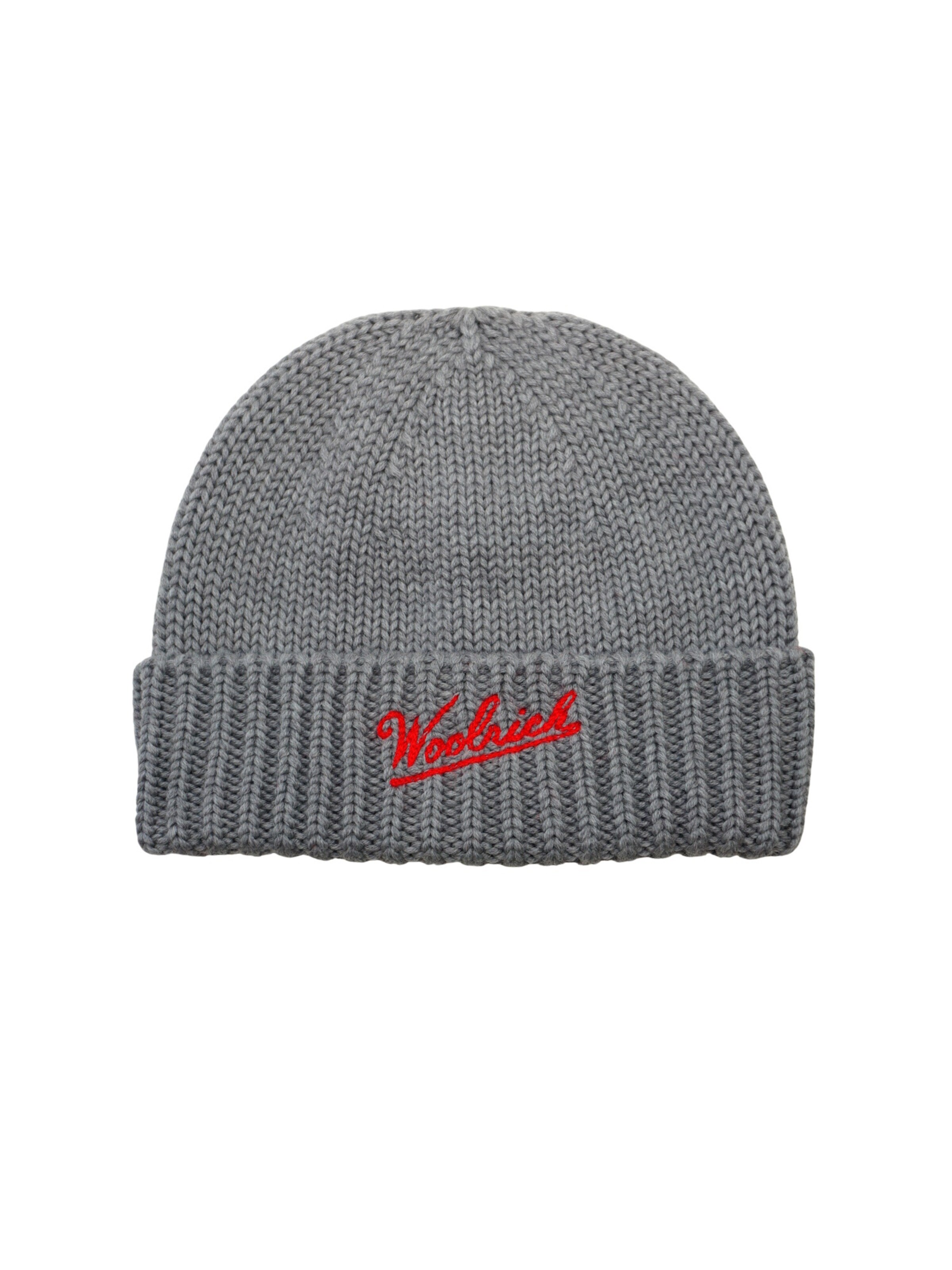 Woolrich Mütze in Grau: Vorderseite