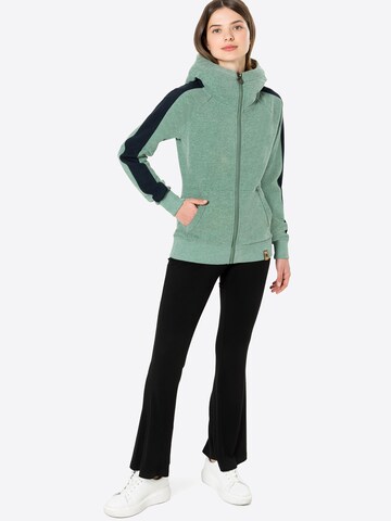 Fli Papigu Zip-Up Hoodie 'Sprich!' in Green