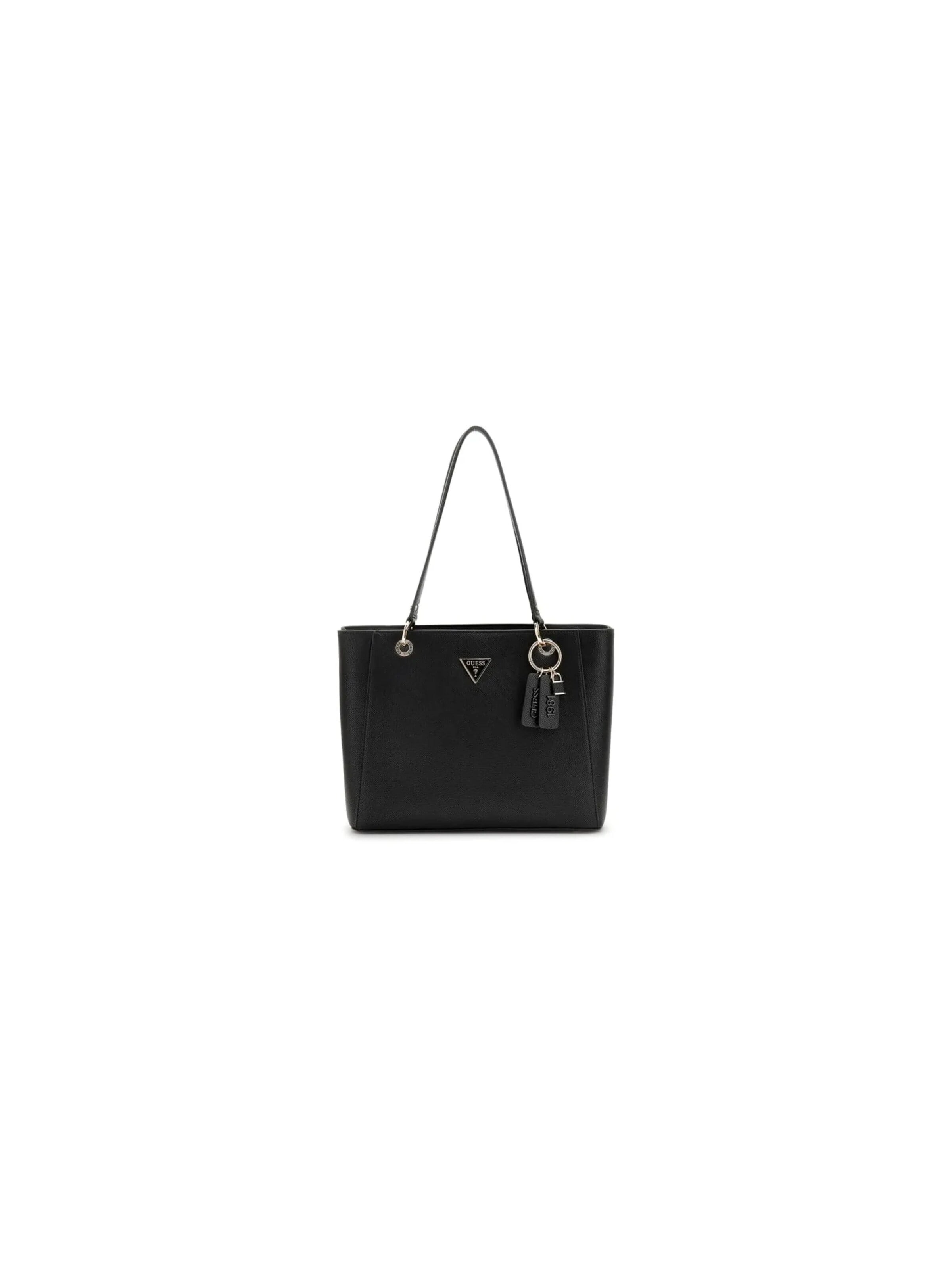 Trousse de maquillage 'saffiano' GUESS en noir : devant