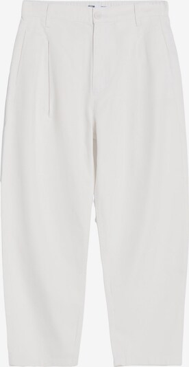 Bershka Pantalon à pince en blanc, Vue avec produit