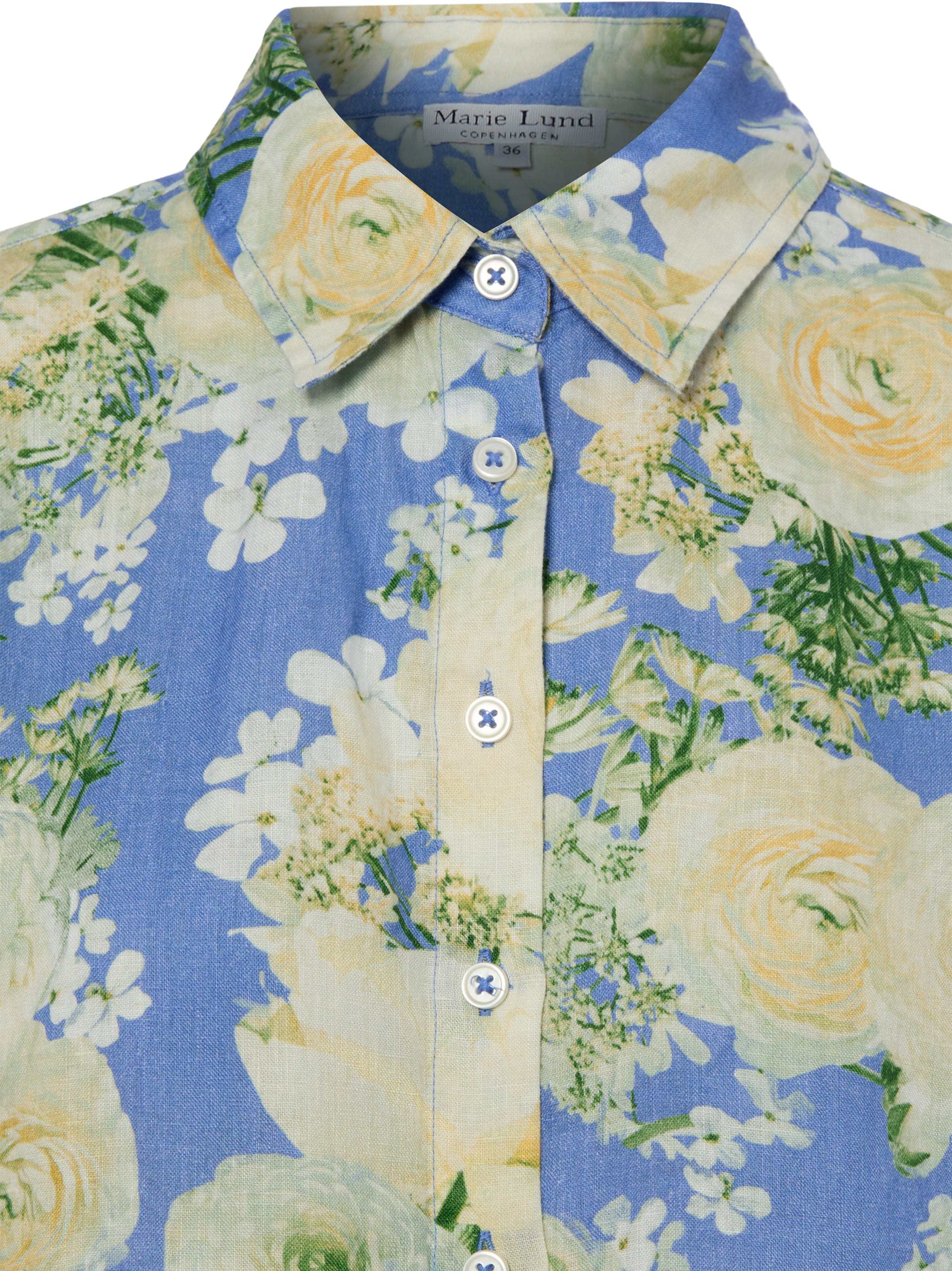 Marie Lund Blouse 'Rihab' in Blauw