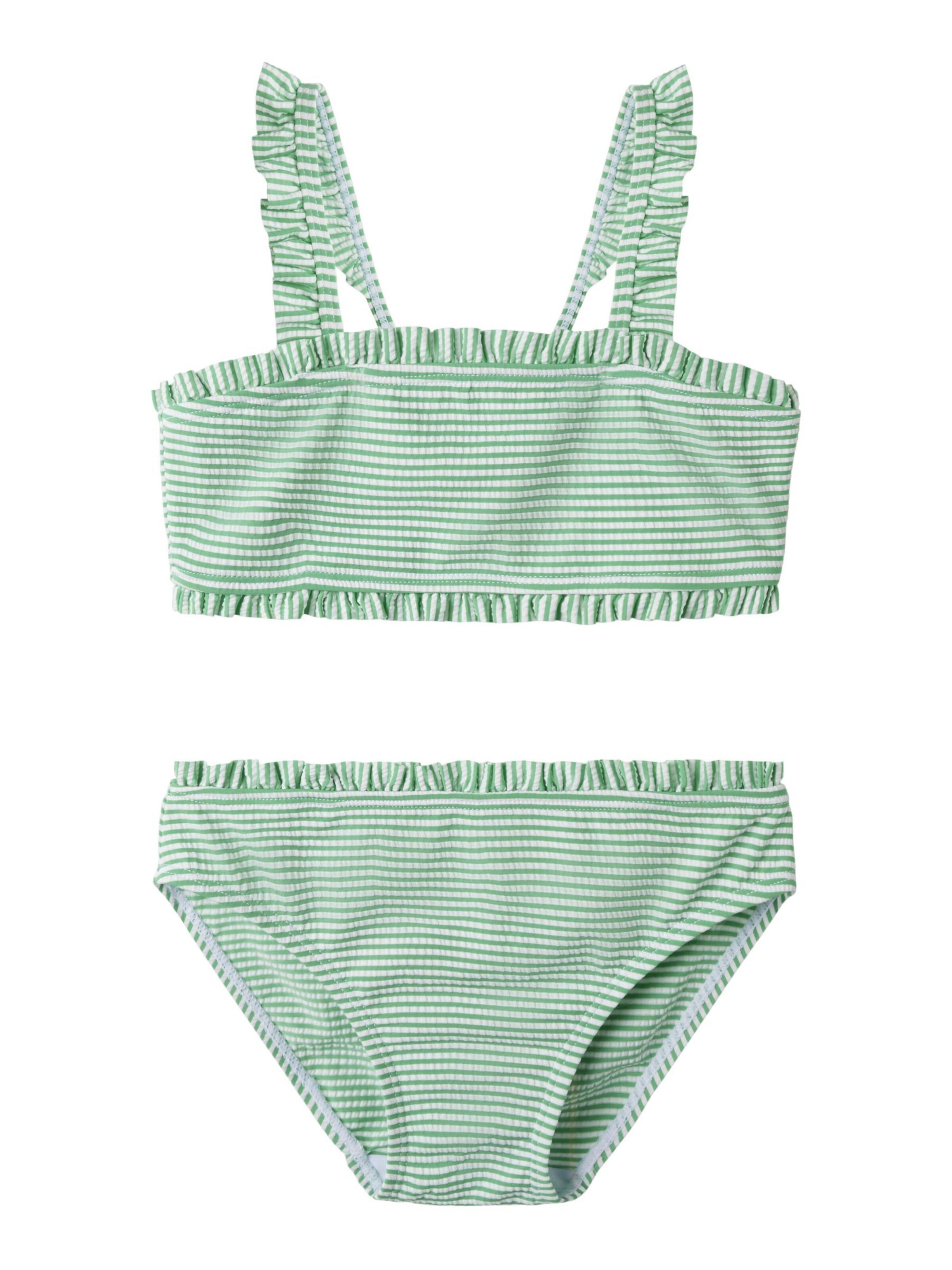 Bandeau Bikini NAME IT en vert : devant
