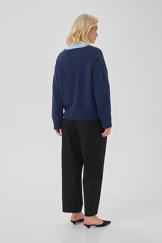 My Essential Wardrobe Sweter 'Jola' w kolorze niebieski