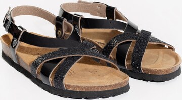 Bayton - Sandálias com tiras 'Kari' em preto