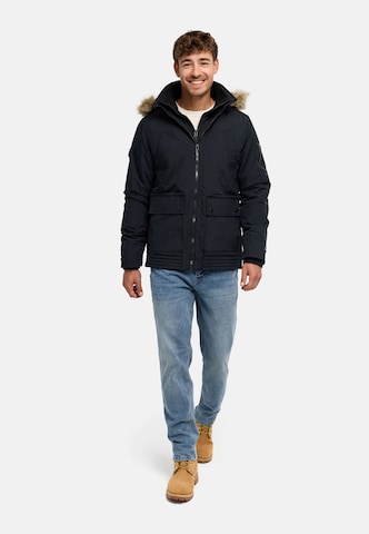 INDICODE JEANS Winter jacket 'Mois' in Black