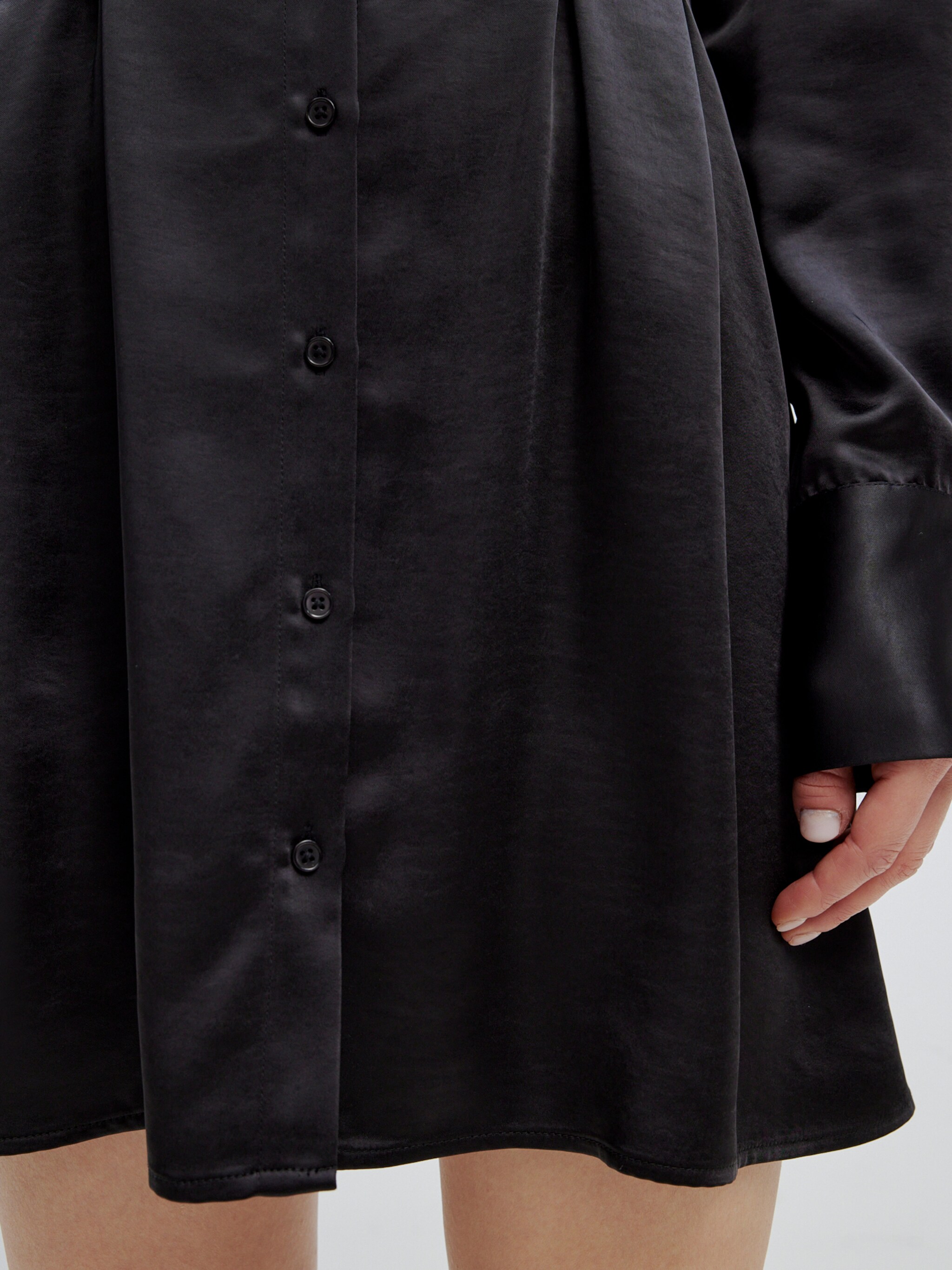 EDITED Produkte Blusenkleid 'Charleen' schwarz