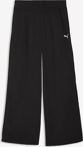PUMA Wide Leg Hose in Schwarz: Vorderseite