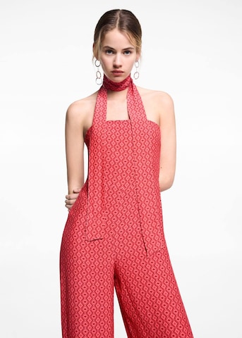 MANGO TEEN Dungarees 'Agata' in Red