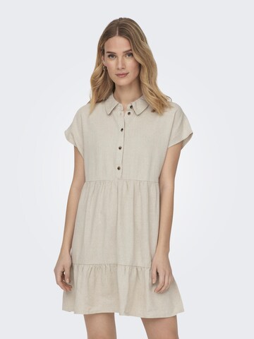 JDY Shirt Dress in Beige: front