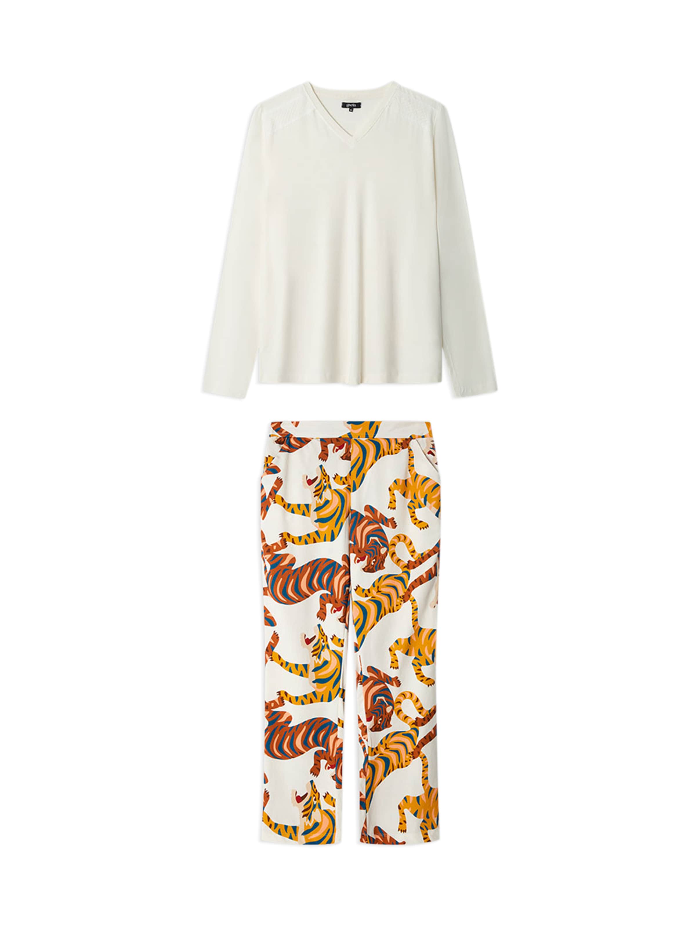 Gisela Пижама в бежово: отпред