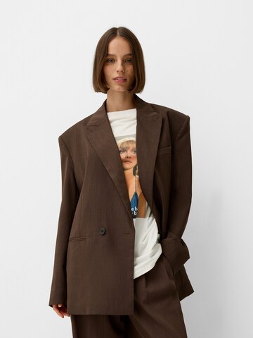 Blazer Bershka en marron : devant